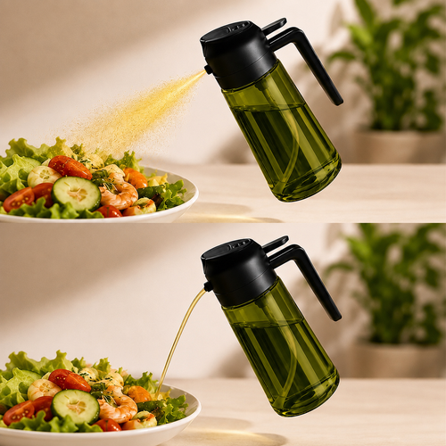 2-in-1 Ölsprüher mit UV-geschützter Flasche