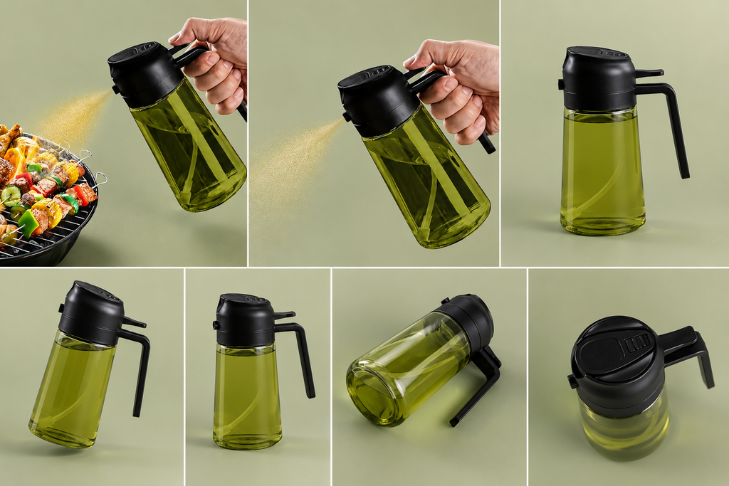 2-in-1 Ölsprüher mit UV-geschützter Flasche